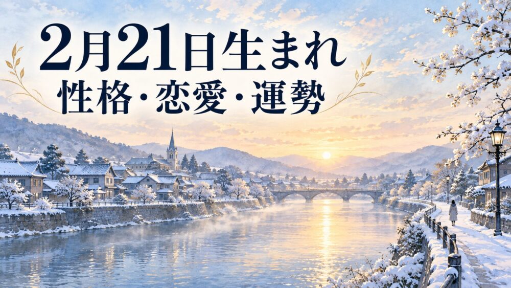 2月21日生まれの性格・恋愛・相性・運勢・有名人を徹底解説!【誕生日占い】