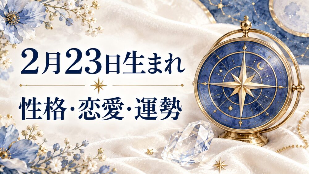 2月23日生まれの性格・恋愛・相性・運勢・有名人を徹底解説!【誕生日占い】