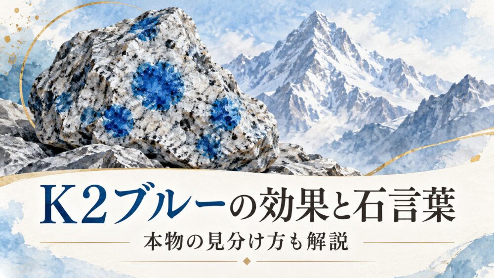 K2ブルーの効果と石言葉！身につけると起こる変化・偽物の見分け方