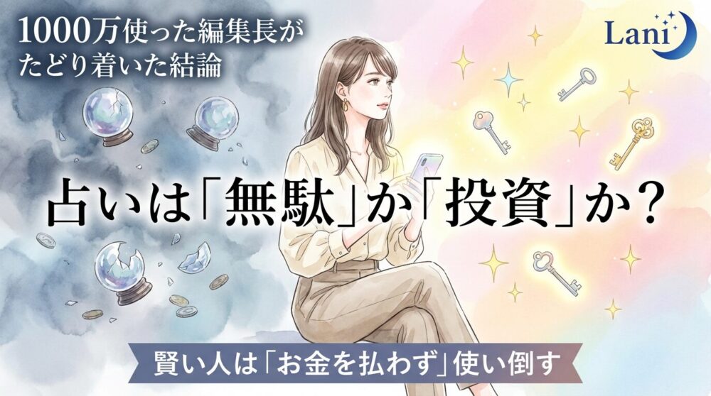 占いは無駄?「お金をドブに捨てる人」と「人生が変わる人」の決定的な違い