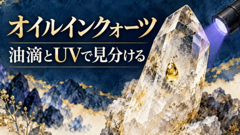 オイルインクォーツ効果と偽物見分け方！光らない理由と石言葉を解説