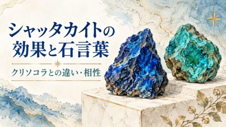 シャッタカイトの効果と石言葉！クリソコラとの違いや相性を徹底解説