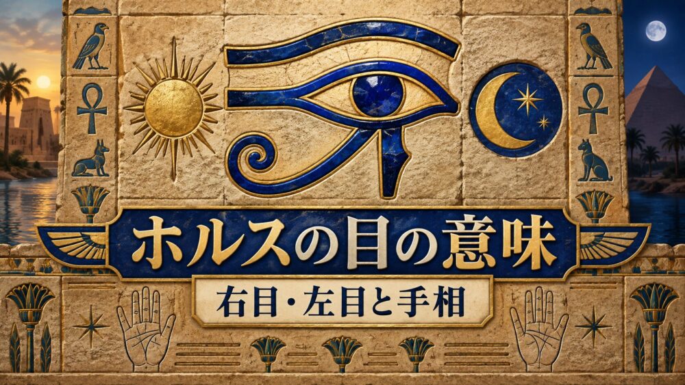 ホルスの目のスピリチュアルな意味!手相や右目・左目の違いと効果