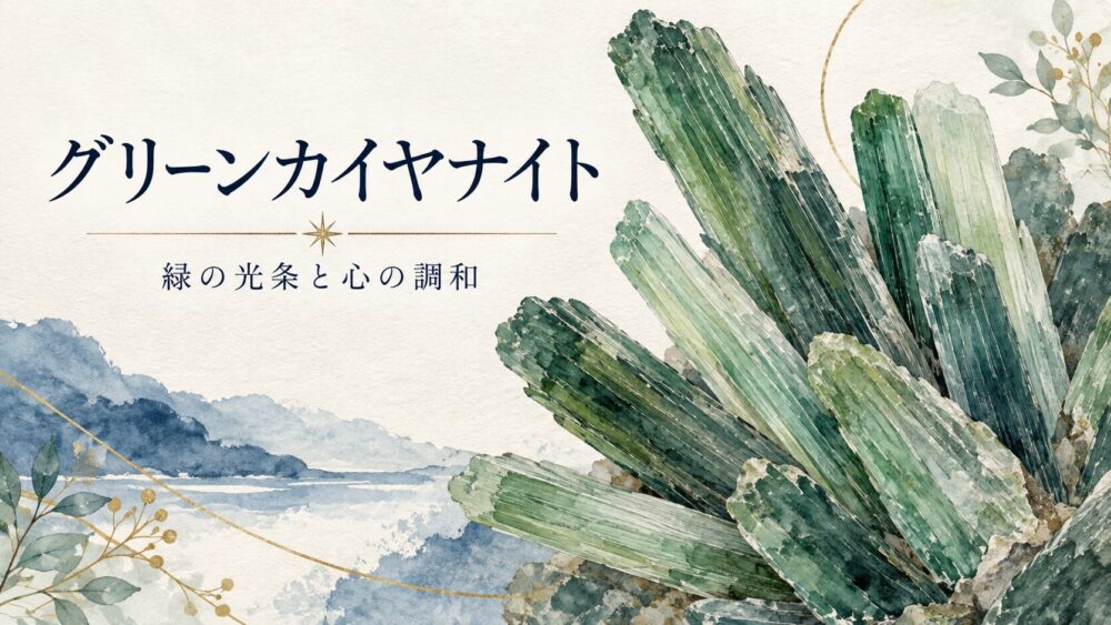 グリーンカイヤナイト効果と石言葉！意味やスピリチュアル解説