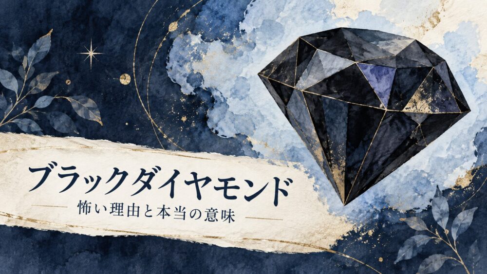 ブラックダイヤモンド効果と石言葉！怖い理由やスピリチュアル解説