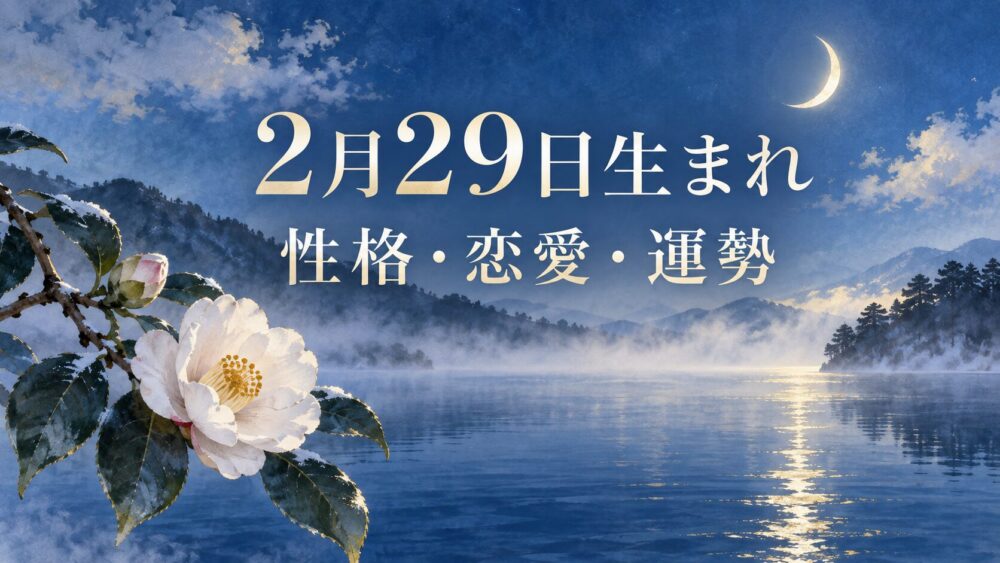 2月29日生まれの性格・恋愛・相性・運勢・有名人を徹底解説!【誕生日占い】