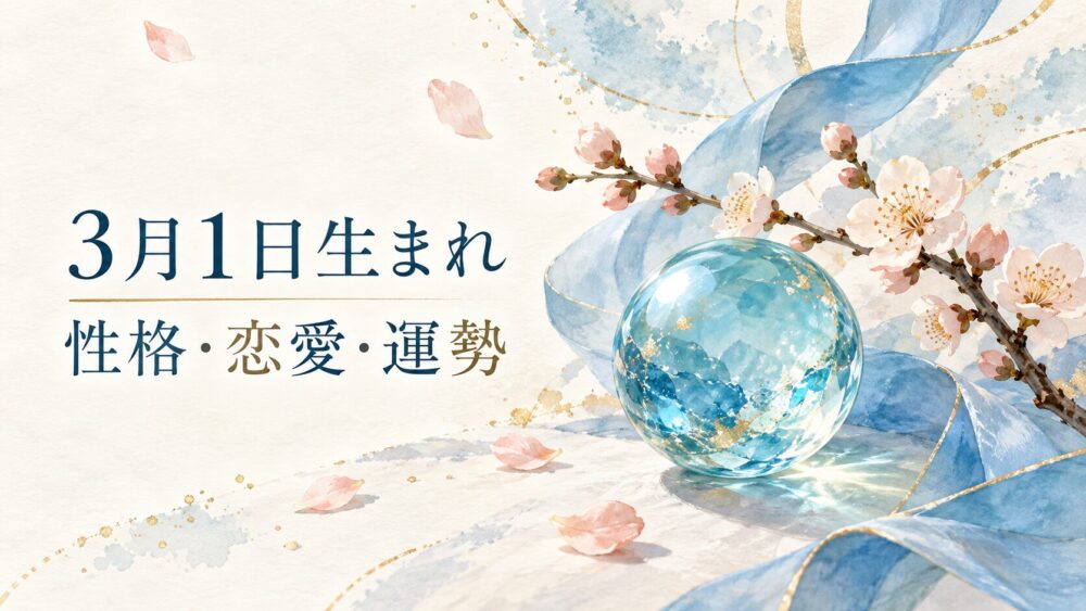 3月1日生まれの性格・恋愛・相性・運勢・有名人を徹底解説！【誕生日占い】