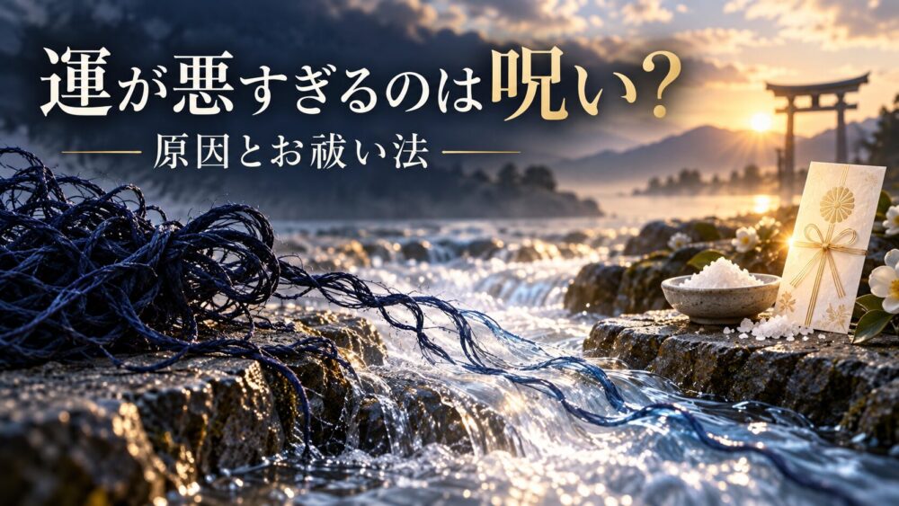 運が悪すぎる呪われているサイン?原因とお祓い法【星空こもぴ監修】