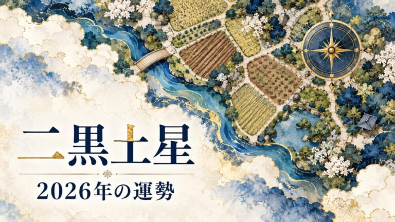 【2026年】二黒土星の運勢！中宮回座・八方塞がりの真相と脱出法・吉方位（東・南）・10月〜12月年末バイオリズム徹底解説