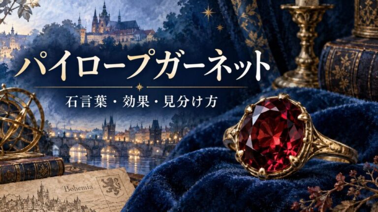 パイロープガーネットの石言葉と効果！偽物の見分け方・違いを解説