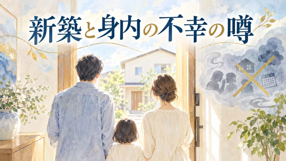家を建てると人が亡くなる本当の理由！新築で身内に不幸が起きる真相