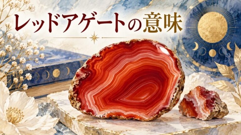 【レッドアゲートの効果・石言葉】カーネリアンとの違いとは？スピリチュアルな意味・魔除け・相性まで徹底解説