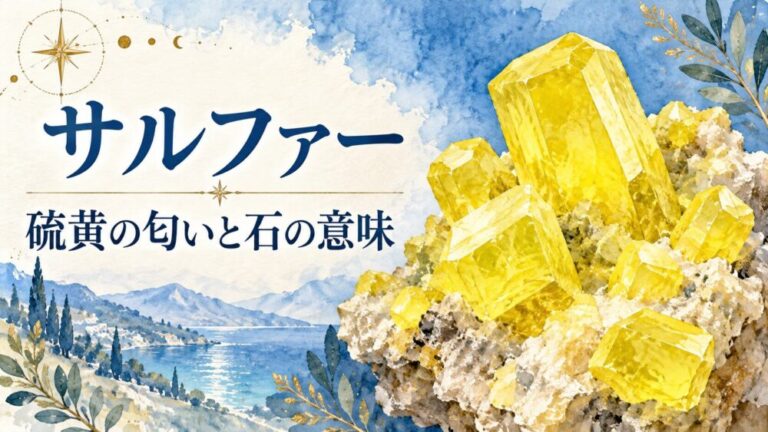 サルファー効果と石言葉！硫黄の匂いスピリチュアルや意味・浄化