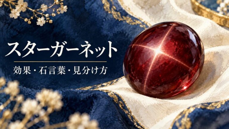 スターガーネットの効果と石言葉！偽物の見分け方・違いを解説