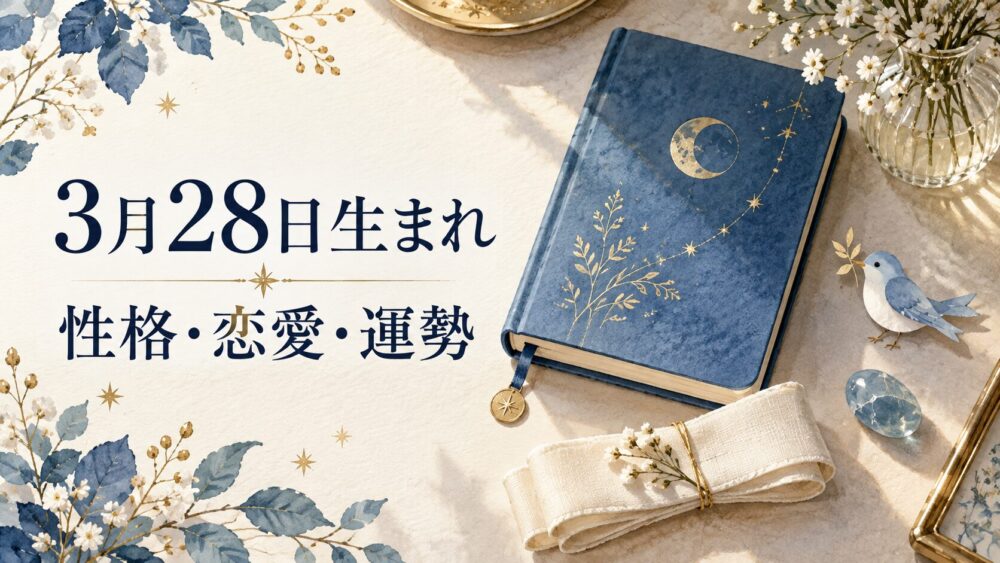 3月28日生まれの性格・恋愛・相性・運勢・有名人を徹底解説！【誕生日占い】