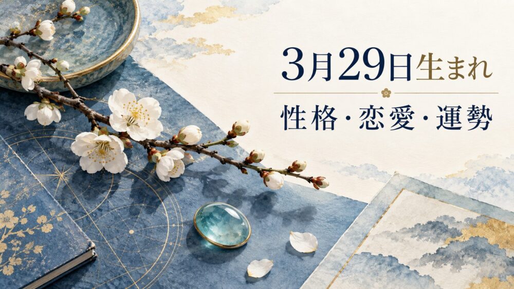 3月29日生まれの性格・恋愛・相性・運勢・有名人を徹底解説!【誕生日占い】