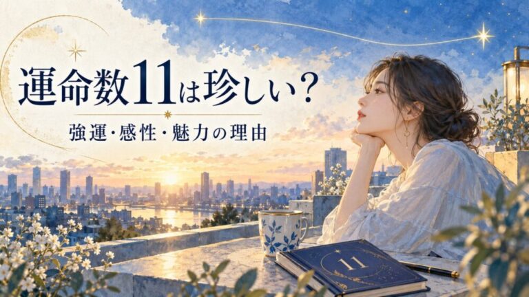 運命数11は珍しい!強運・宇宙人・モテると言われる理由など徹底解説