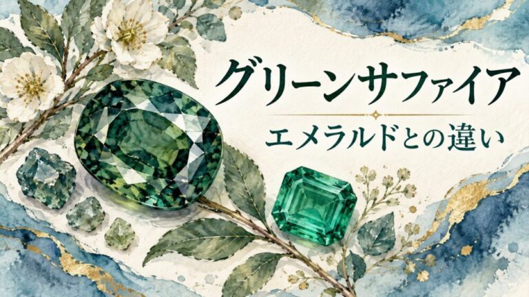 グリーンサファイア効果と石言葉!エメラルド違いやスピリチュアル