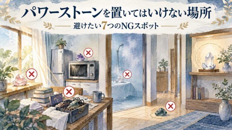 パワーストーンを置いてはいけない場所!玄関風水やアメジスト注意点