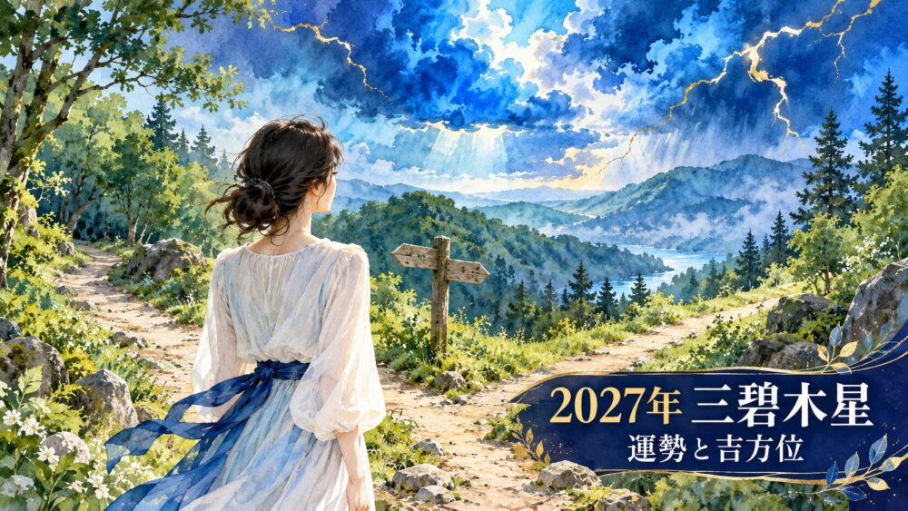 【2027年】三碧木星の運勢！歓楽と実りの兌宮回座・吉方位（南東）・引っ越し・転職・月別バイオリズム徹底解説