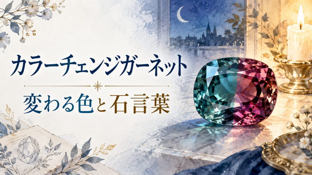 カラーチェンジガーネットの効果と石言葉！怖い理由や偽物・違い解説