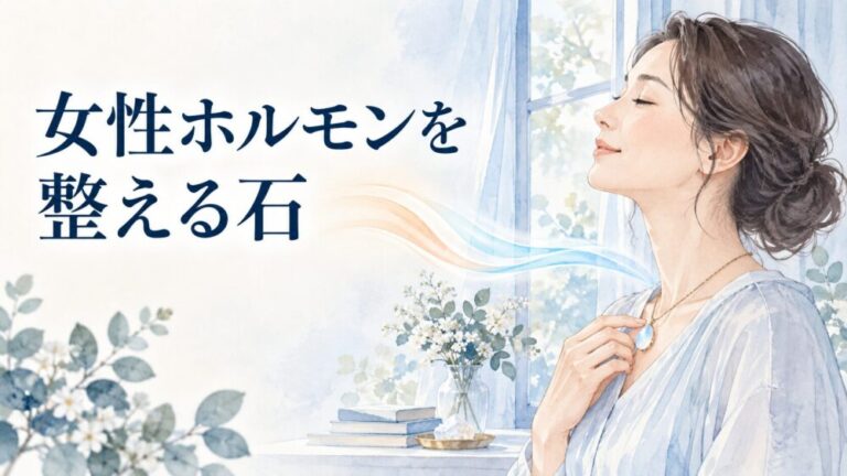 女性ホルモン整えるパワーストーン！自律神経やホットフラッシュ対策