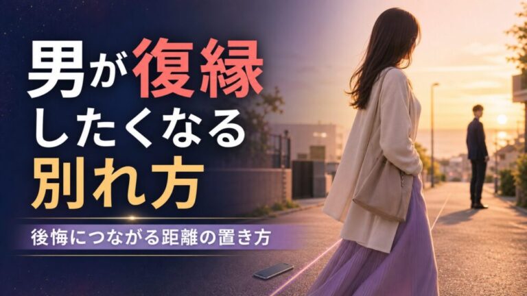 男が復縁したくなる別れ方