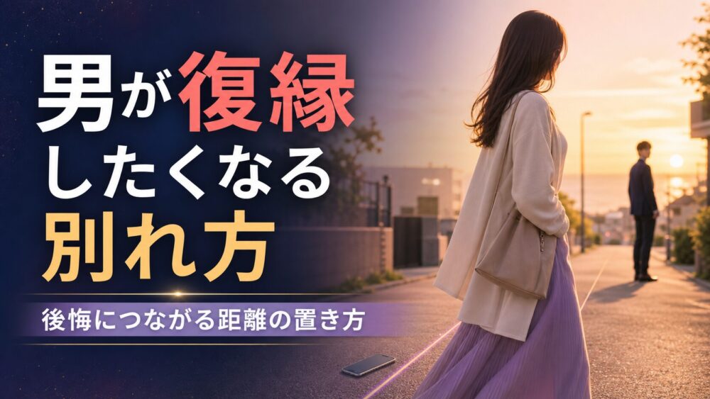 男が復縁したくなる別れ方