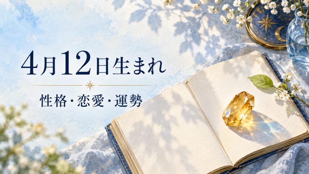 4月12日生まれの性格・恋愛・相性・運勢・有名人を徹底解説！【誕生日占い】