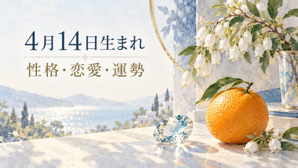4月14日生まれの性格・恋愛・相性・運勢・有名人を徹底解説!【誕生日占い】