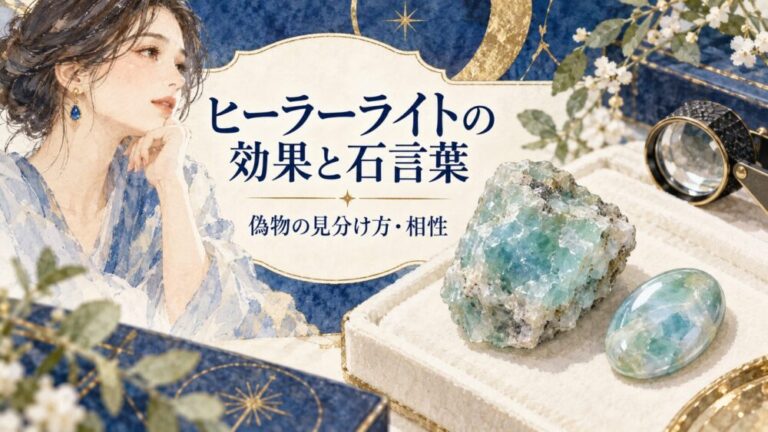 ヒーラーライトの効果と石言葉！H&E社偽物の見分け方や相性を解説