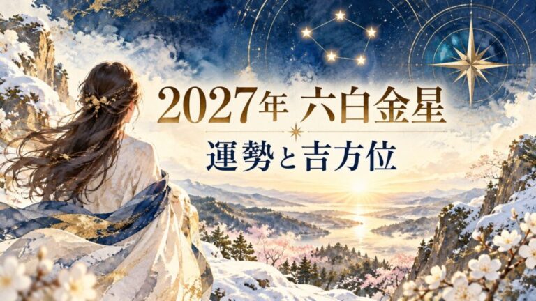 【2027年】六白金星の運勢！大凶・暗剣殺の真相と吉方位・引っ越し・転職・月別バイオリズム徹底解説