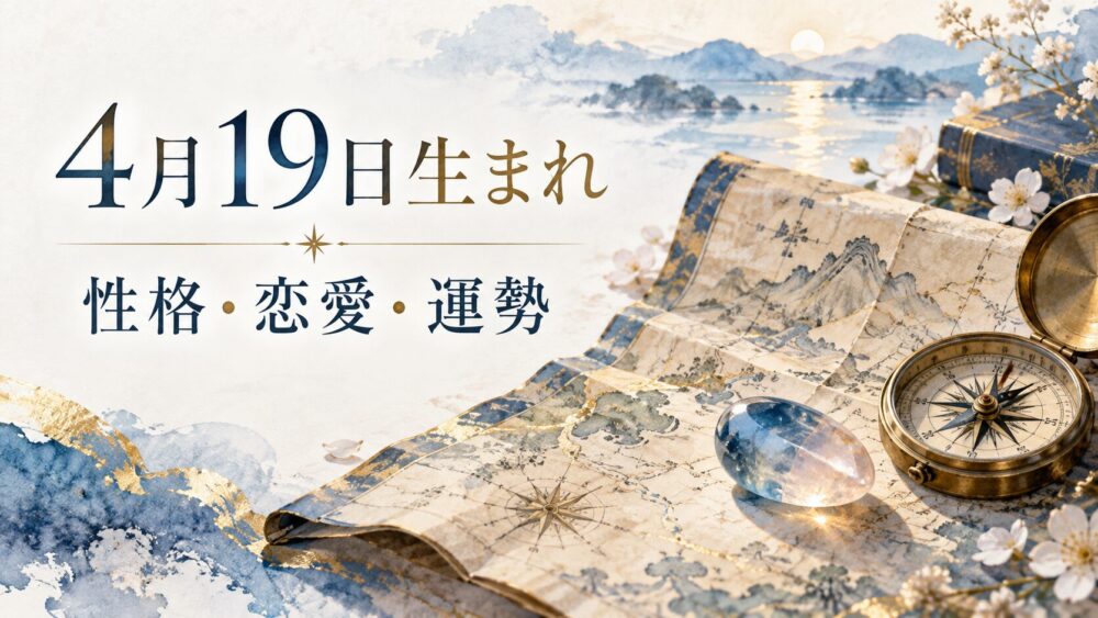 4月19日生まれの性格・恋愛・相性・運勢・有名人を徹底解説!【誕生日占い】