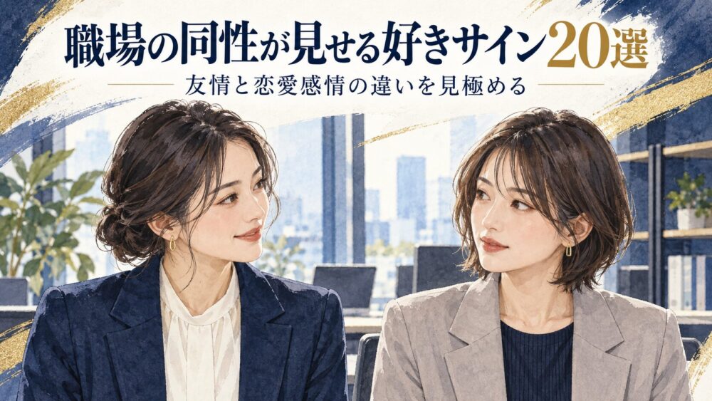 職場の同性が見せる好きサイン20選|脈ありと友情の違い・好意の確かめ方