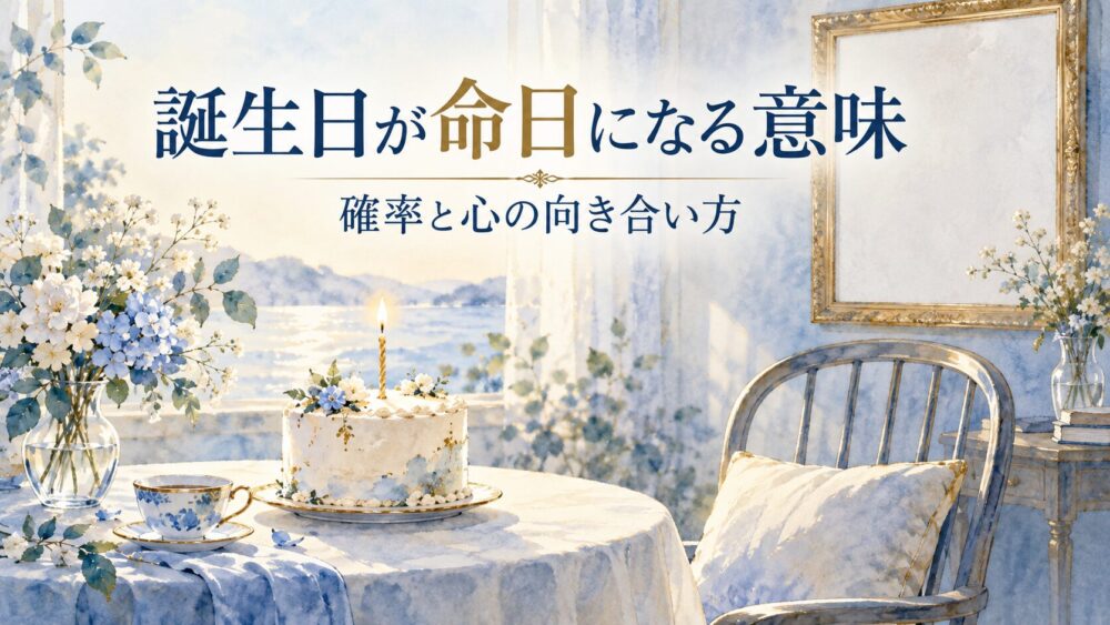 誕生日が命日になりやすい理由!生没同日のスピリチュアル意味と確率
