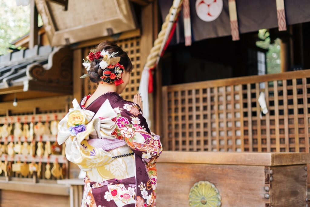 神社へ初詣に行くこと