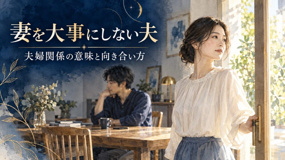 妻を大事にしない夫のスピリチュアル！心理・特徴から迎える末路まで