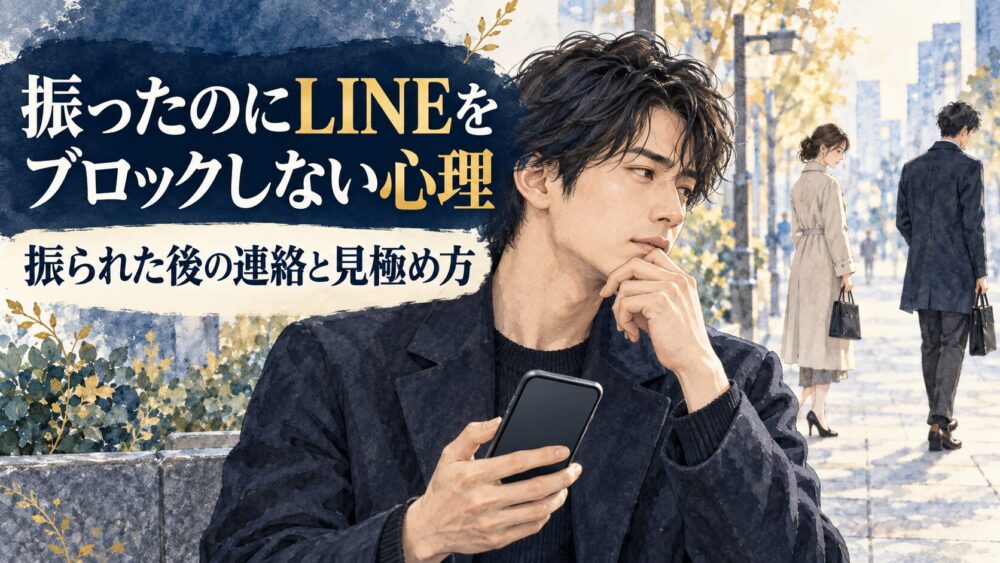 振ったのにLINEをブロックしない心理とは?振られた後の連絡と見極め方