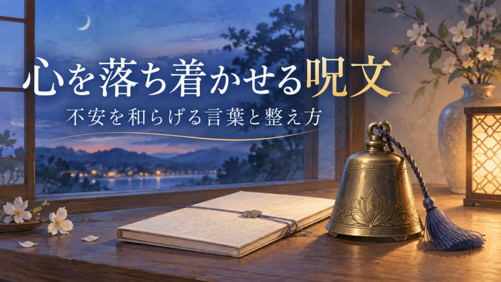 心を落ち着かせる呪文！不安を消すおまじない言葉や邪気払い言霊