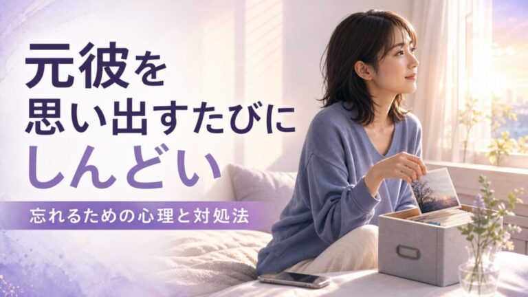 元彼を思い出すたびにしんどい…どうすれば忘れられる？心理と具体的な対処法