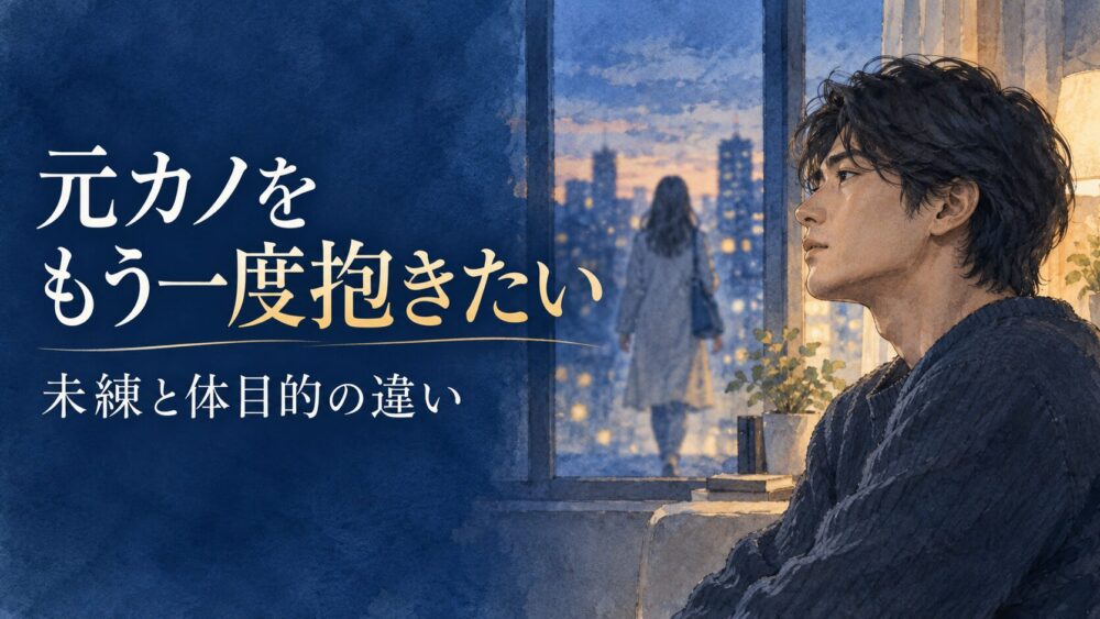 元カノをもう一度抱きたい心理と理由|体の相性が忘れられない男性脳の仕組み&未練との見分け方