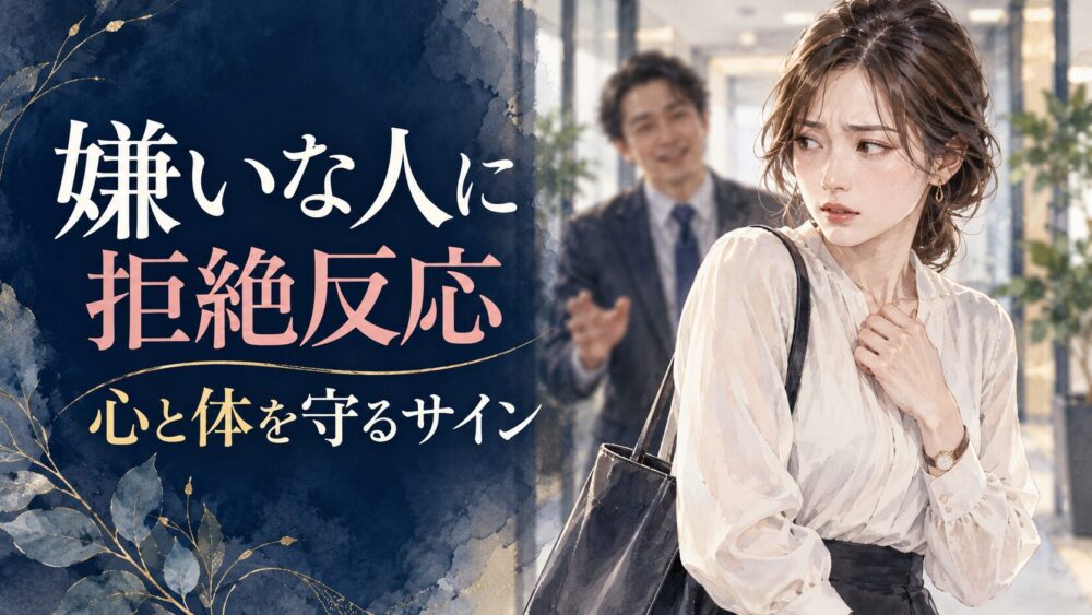 嫌いな人に拒絶反応が出るスピリチュアルな意味7選！吐き気・鳥肌・頭痛の原因と緊急防衛術