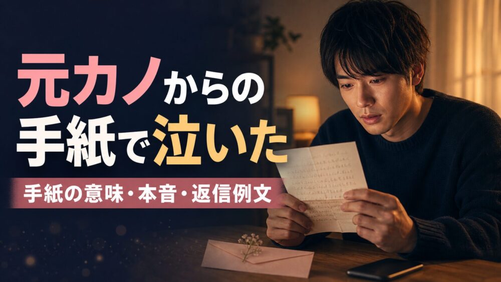 元カノからの手紙で泣いた!手紙の意味と彼女の本音、返信例文まで徹底解説