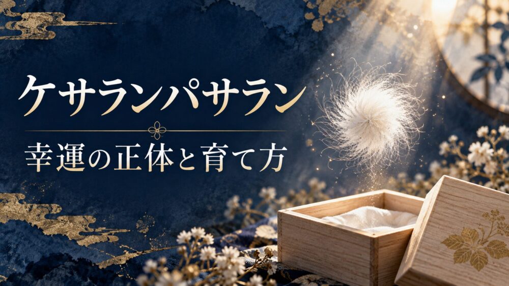 【ケサランパサランのスピリチュアル意味】正体と本物の見分け方！見た・飛んできた幸運サインとおしろいの飼い方まで解説