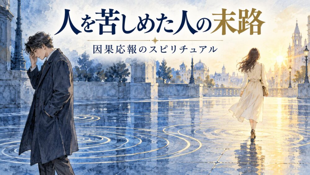 【人を苦しめた人の末路 スピリチュアル】因果応報で自分に返ってくる仕組み＆最悪の結末7選【星空こもぴ先生監修】