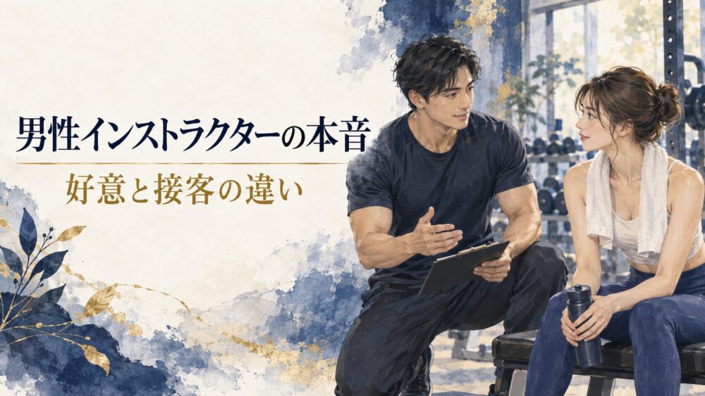 男性インストラクターの本音！女性会員への恋愛感情・お気に入り客と営業の見分け方