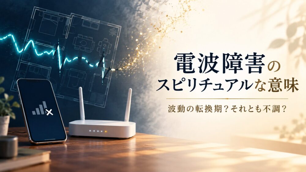 電波障害・通信不具合のスピリチュアルな意味7選|なぜか電波が悪い・スマホの不調は「波動の転換期」か「生き霊の念」か?【星空こもぴ監修】