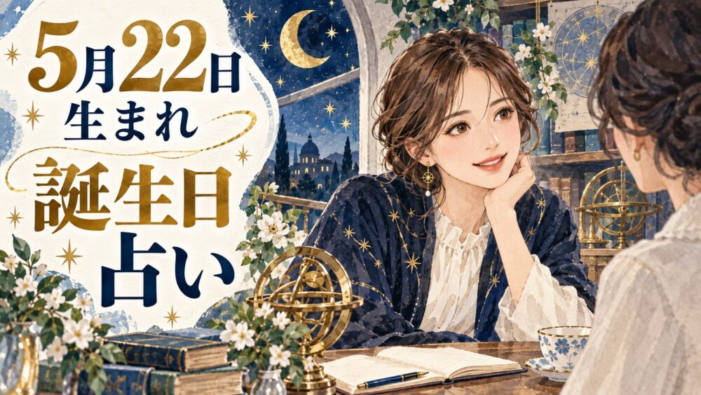 5月22日生まれの性格・恋愛・相性・運勢・有名人を徹底解説!【誕生日占い】