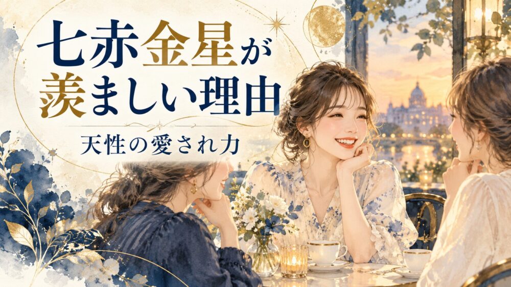【九星気学】七赤金星が「羨ましい」と言われる本当の理由｜天性の愛され力と2025年の運命
