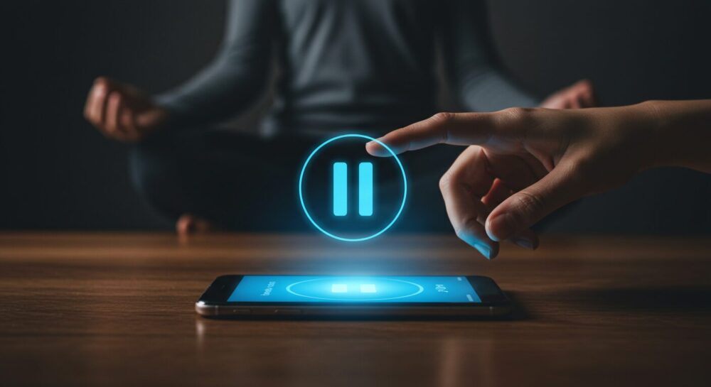 スマホフリーズの警告とスピリチュアルな対処法のイメージ